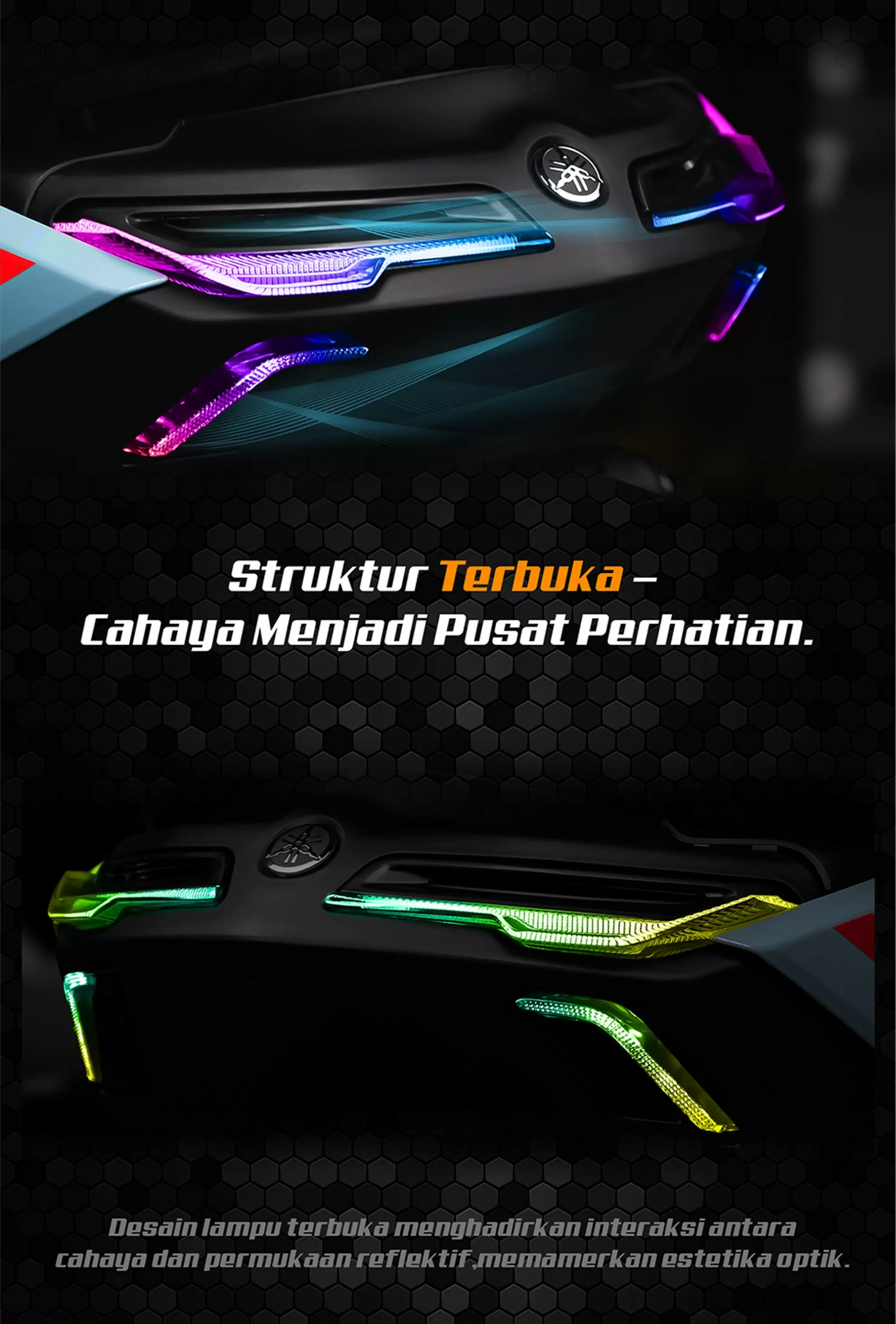 Lampu Belakang Yamaha NMAX Terpasang pada Skuter – Versi Smoked