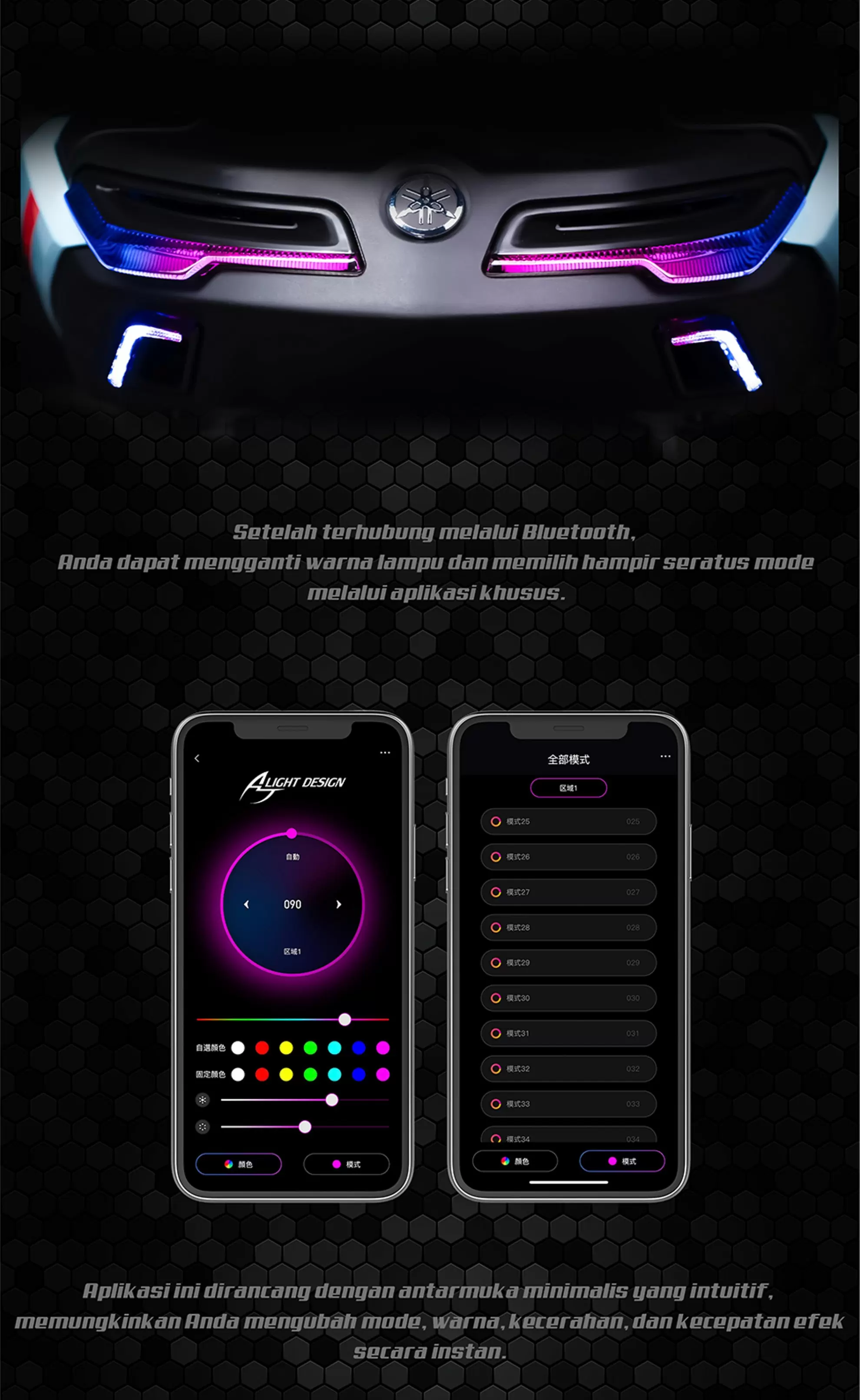 Lampu Belakang NMAX Desain AJ dengan Lampu Sein Terintegrasi