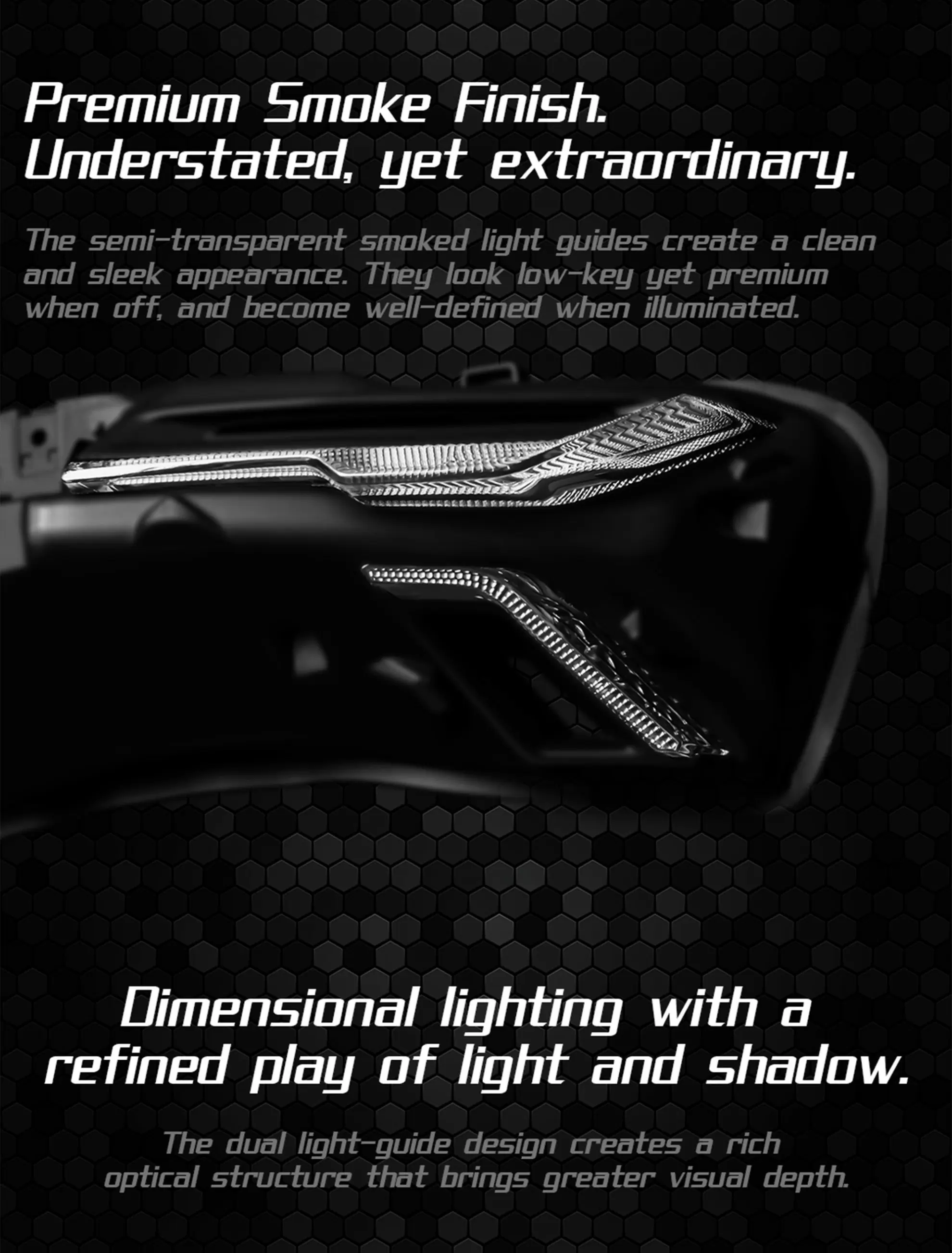 Rear angle showcasing AJ NMAX rear light with LED upgrade