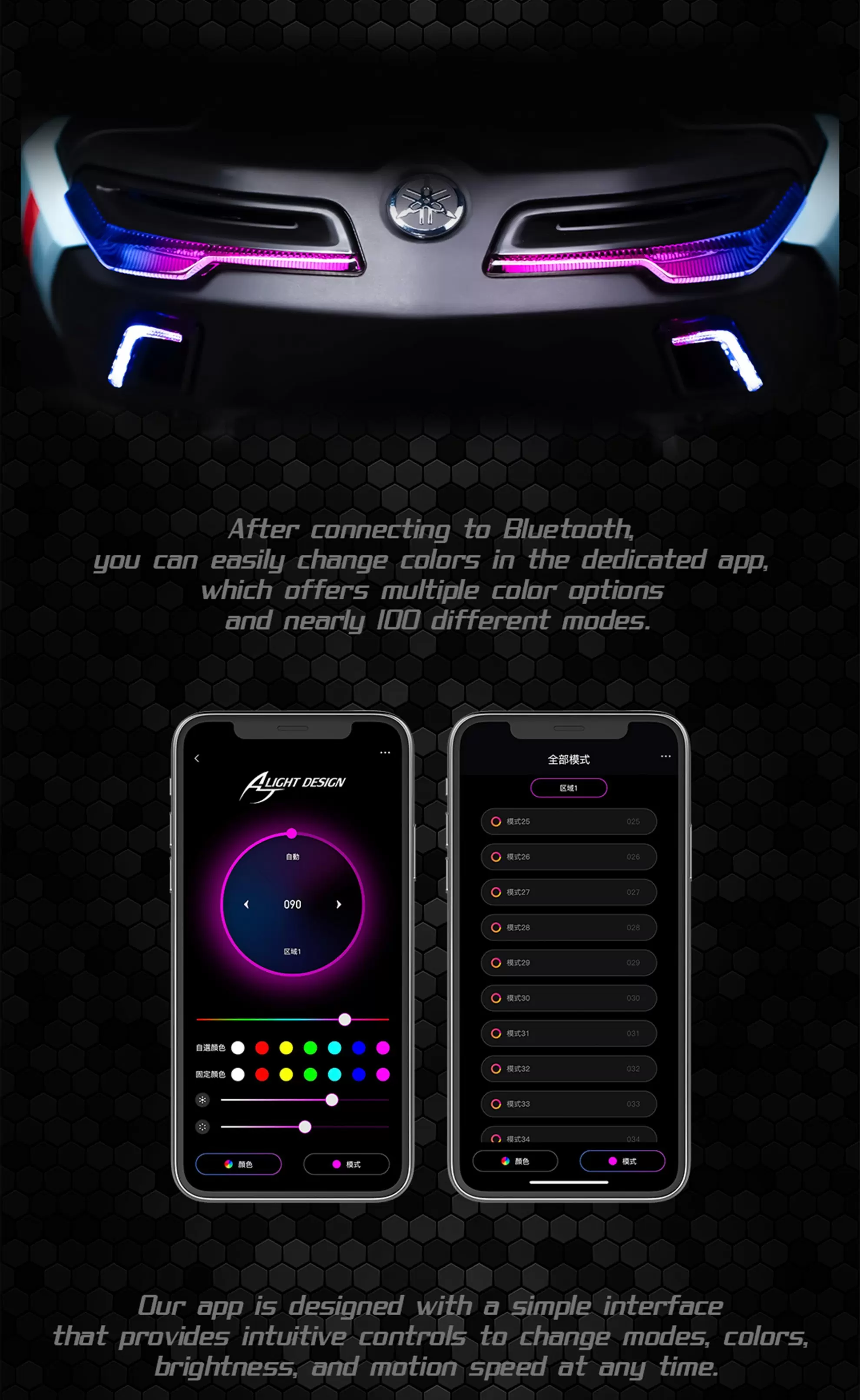 AJ Design NMAX rear light with turn signal integration