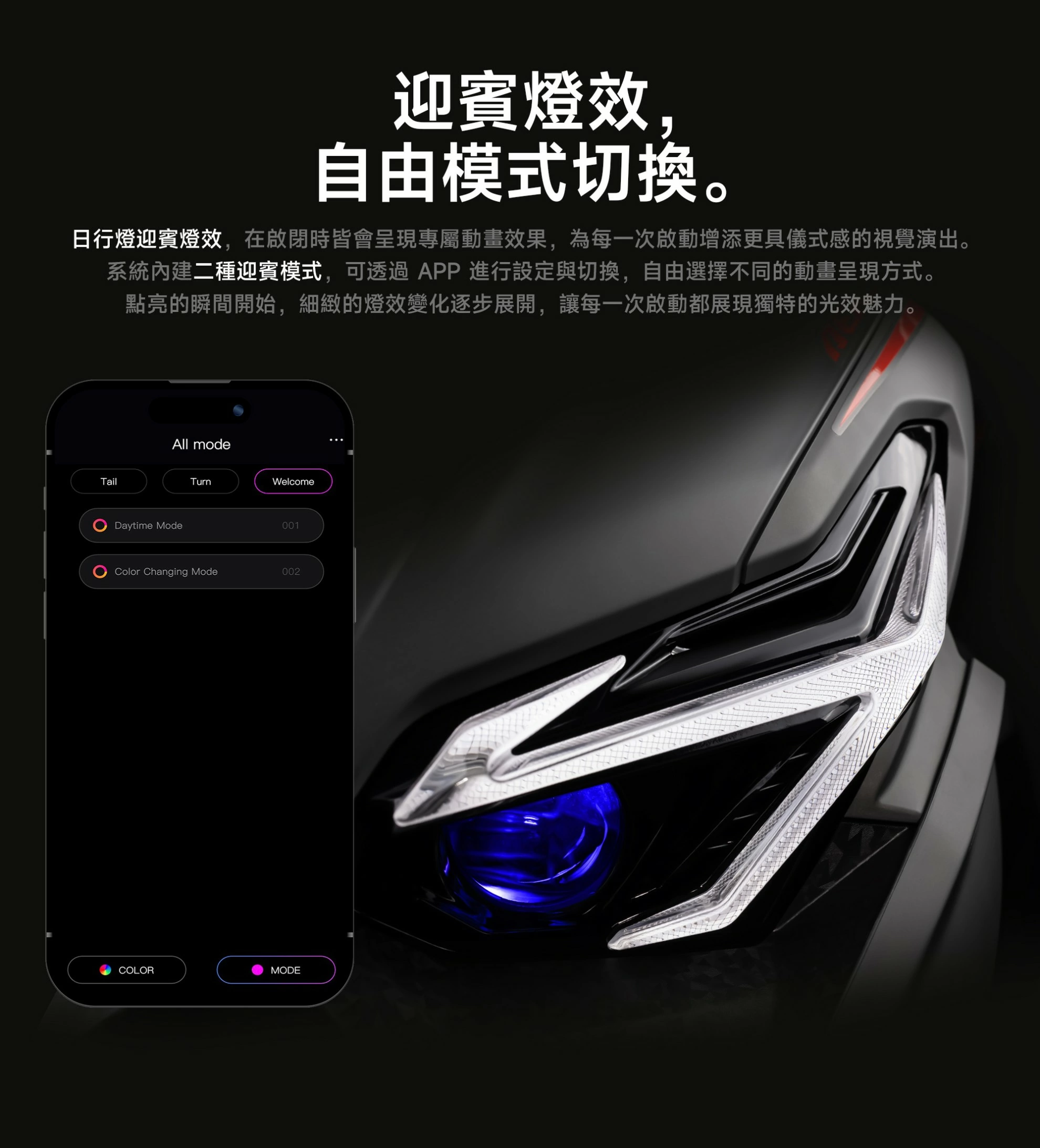 AJ AEROX大燈